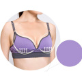 Seamless Retro Jacquard Women Underwear Padded Sexy Bra